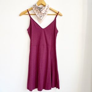 H&M Fit and Flare Soft Burgundy Dress